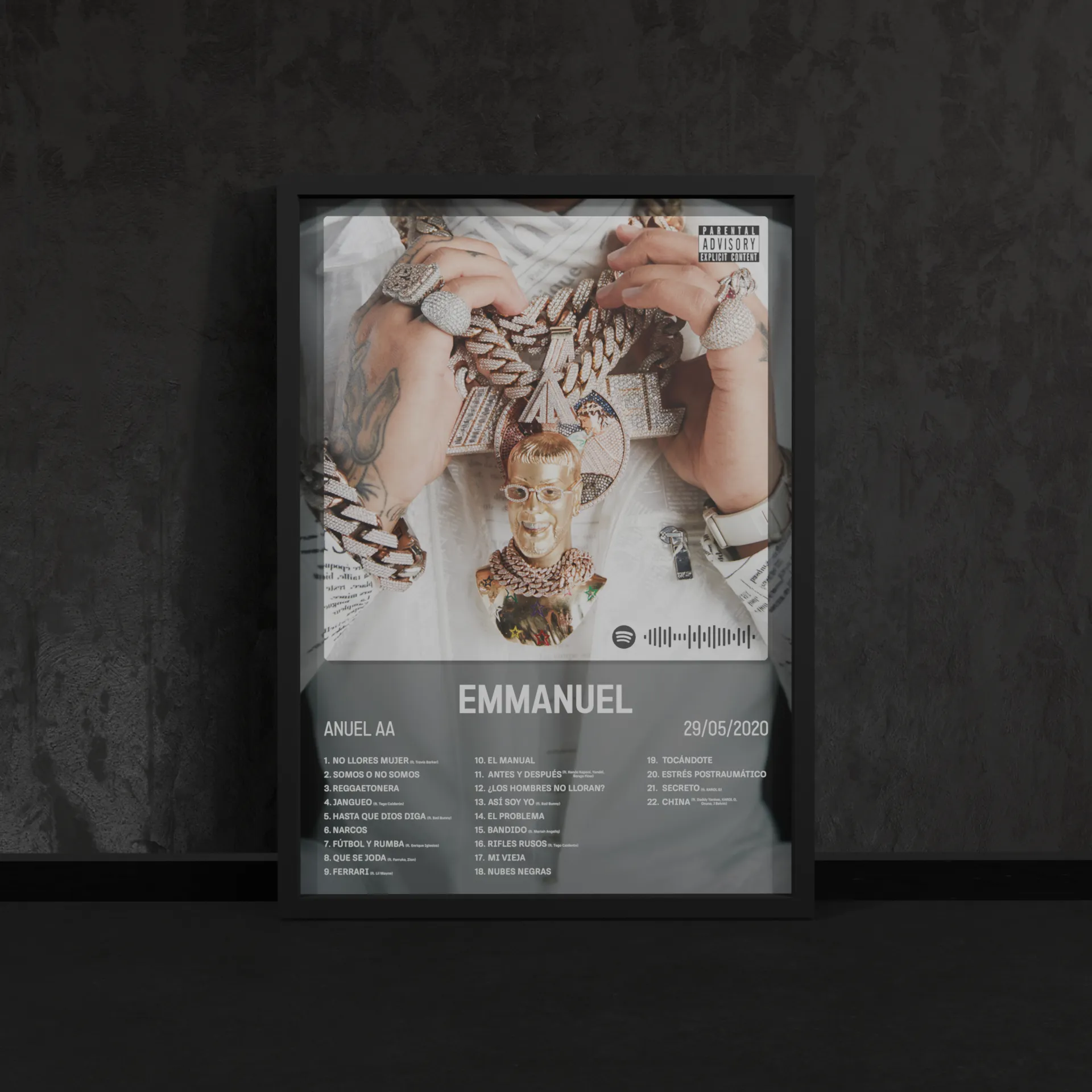 Portada del póster Emmanuel de Anuel AA