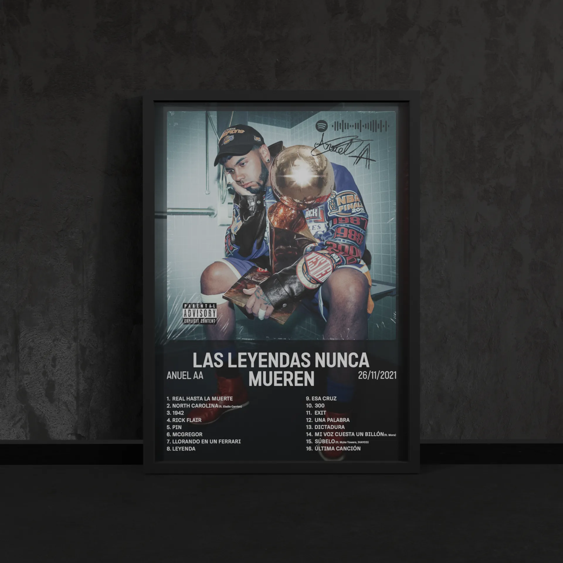 Portada del póster Las Leyendas Nunca Mueren de Anuel AA