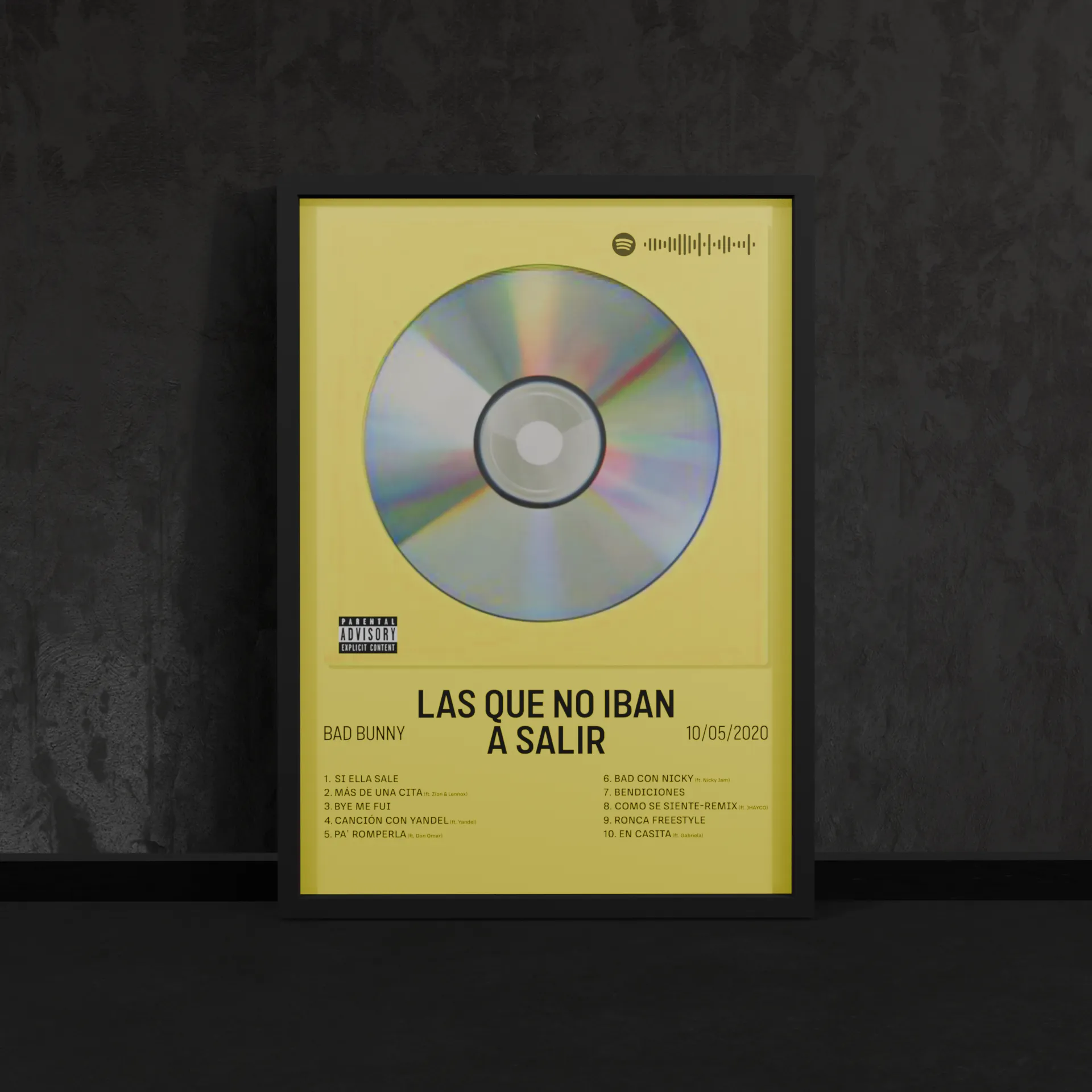 Portada del póster Las que no iban a salir de Bad Bunny