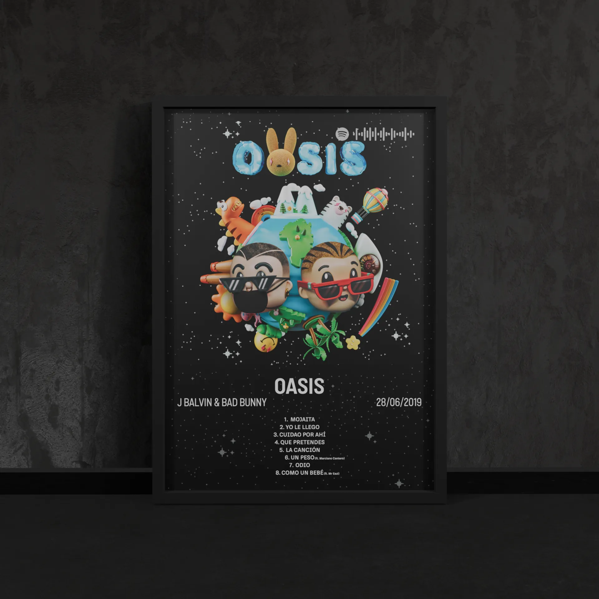 Portada del póster Oasis de Bad Bunny