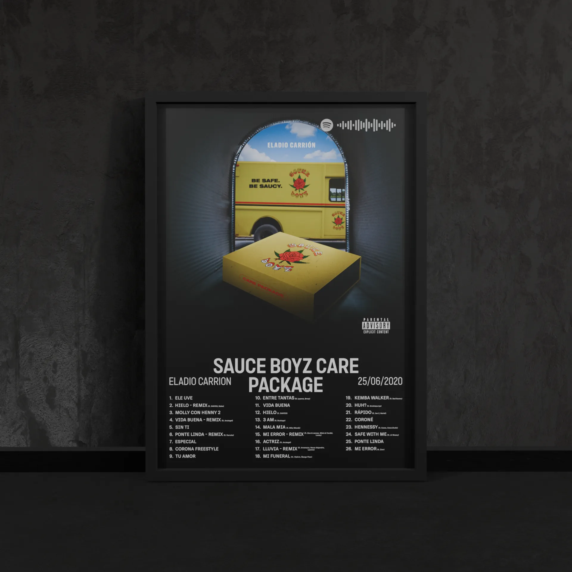 Portada del póster Sauce Boyz Care Package de Eladio Carrion