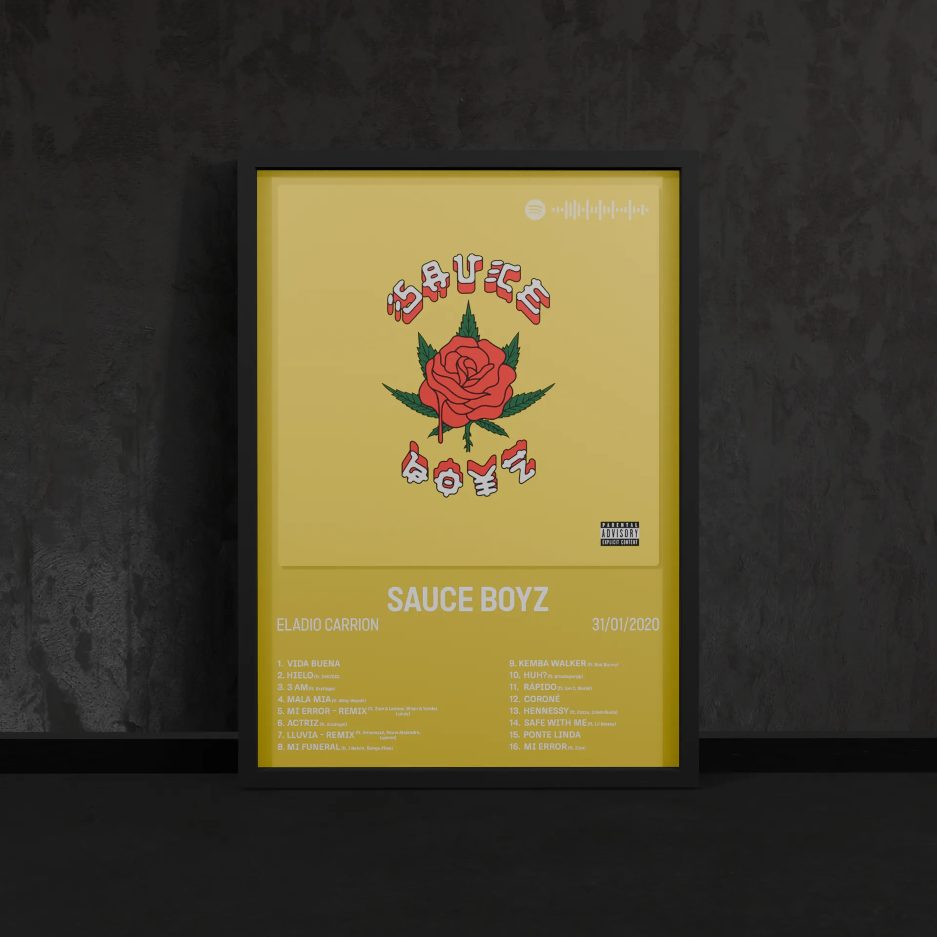 Portada del póster Sauce Boyz de Eladio Carrion