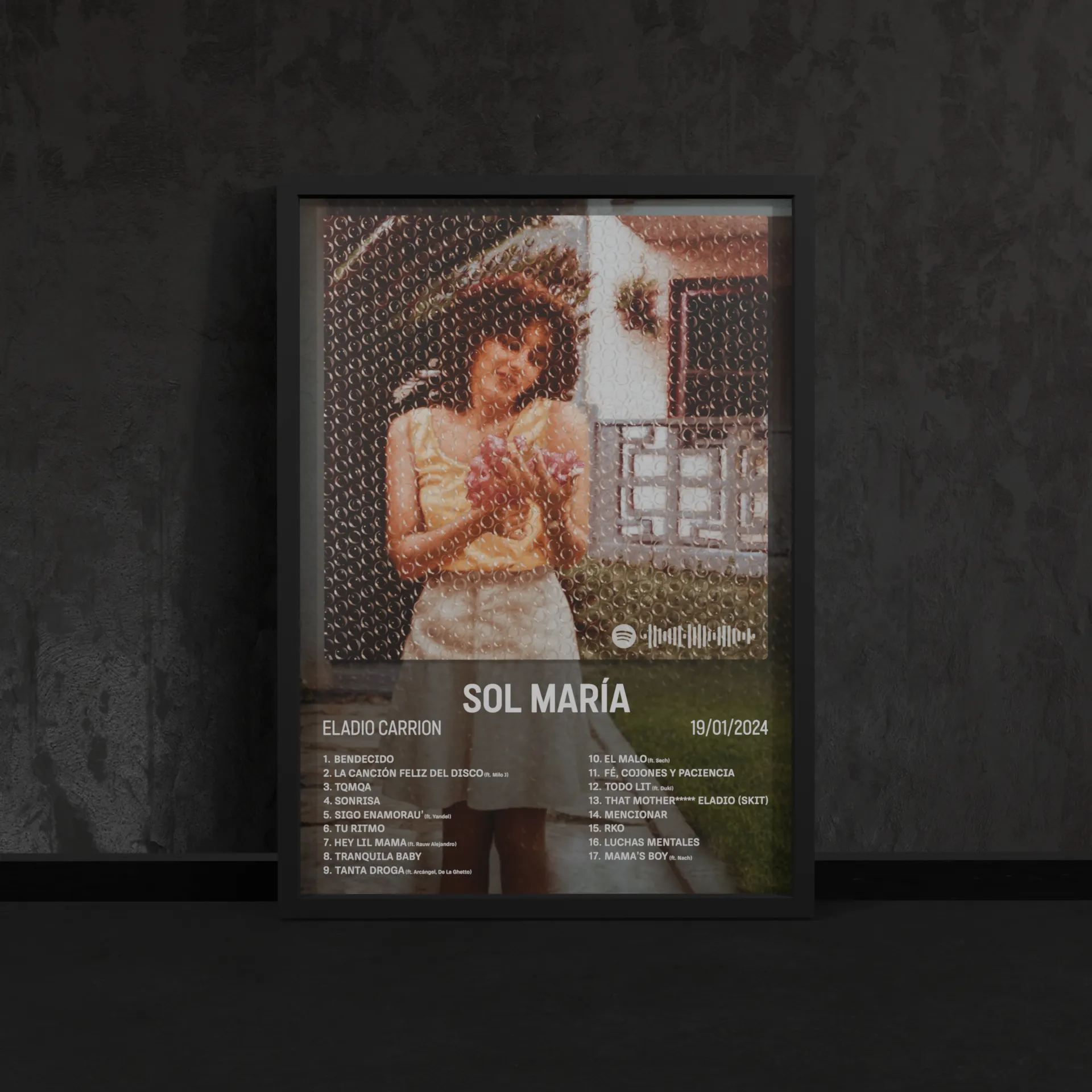 Portada del póster Sol María de Eladio Carrion
