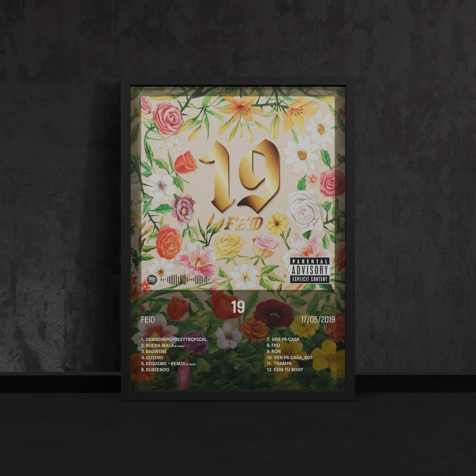 Portada del póster 19 de Feid