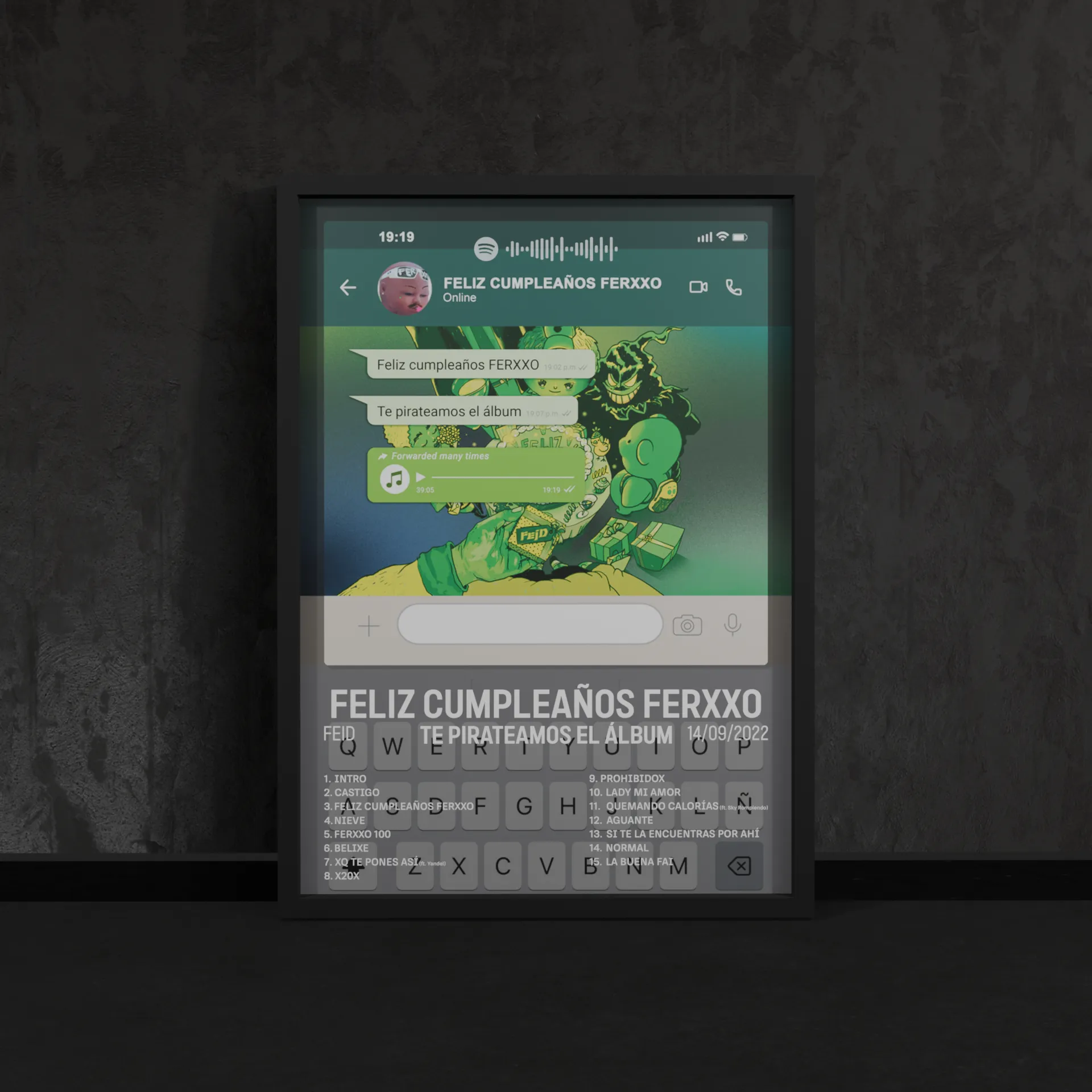 Portada del póster Feliz Cumpleaños Ferxxo, Te Pirateamos el Album de Feid