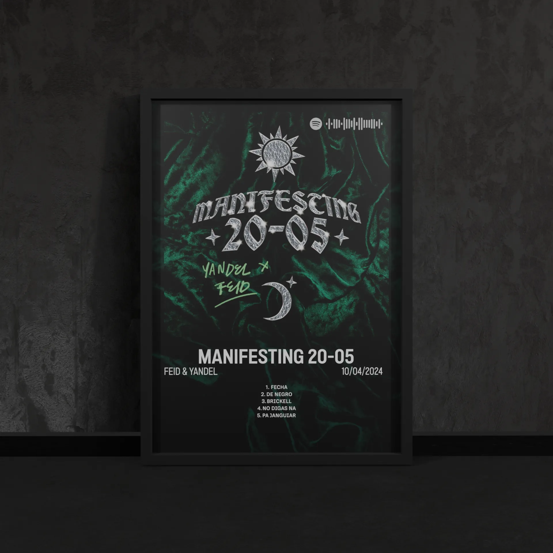 Portada del póster Manifesting 20-05 de Feid
