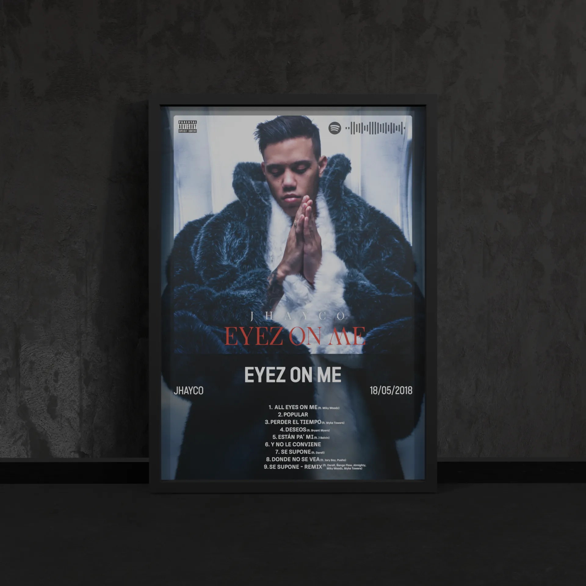 Portada del póster Eyez on Me de Jhay Cortez