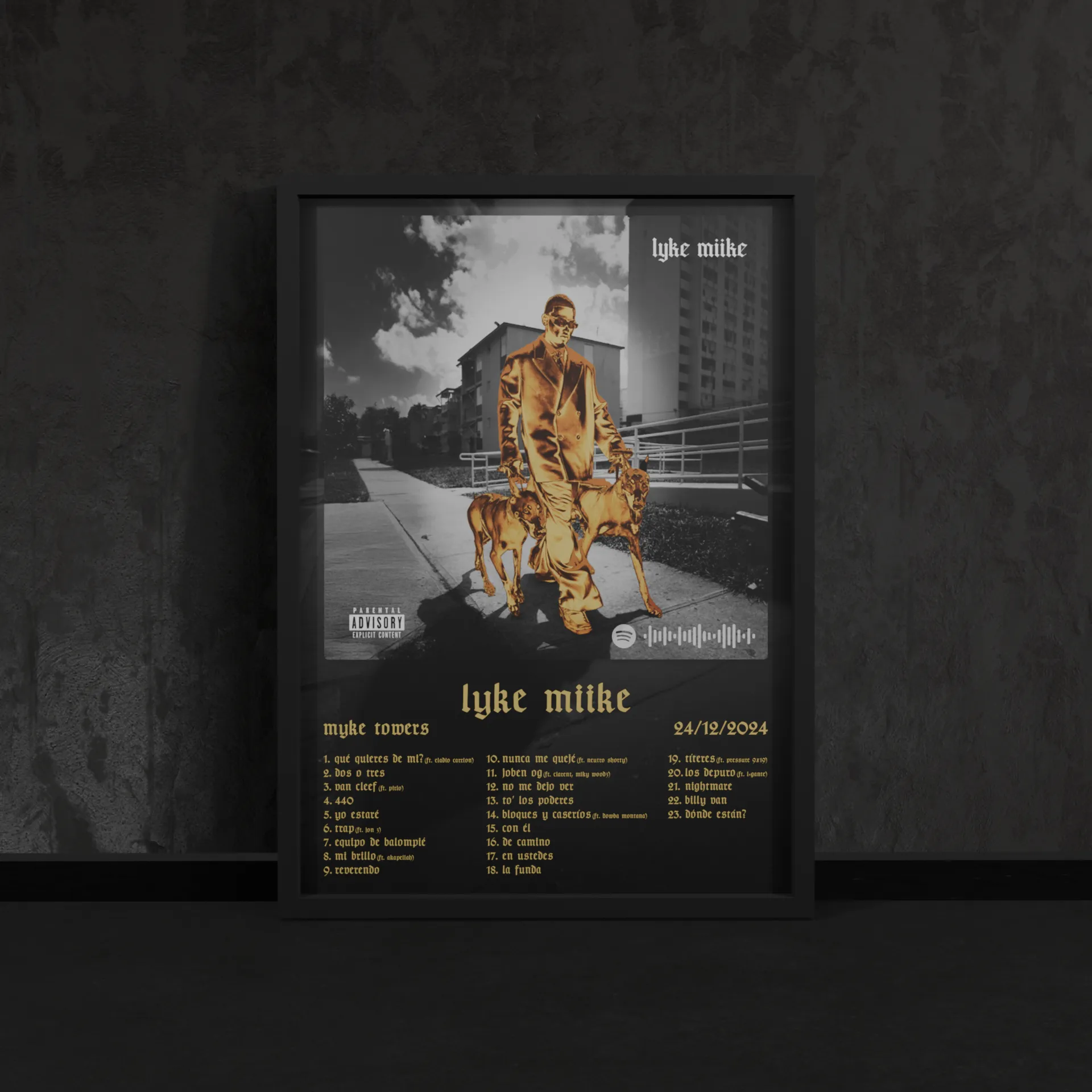 Portada del póster Lyke Miike Special de Myke Towers