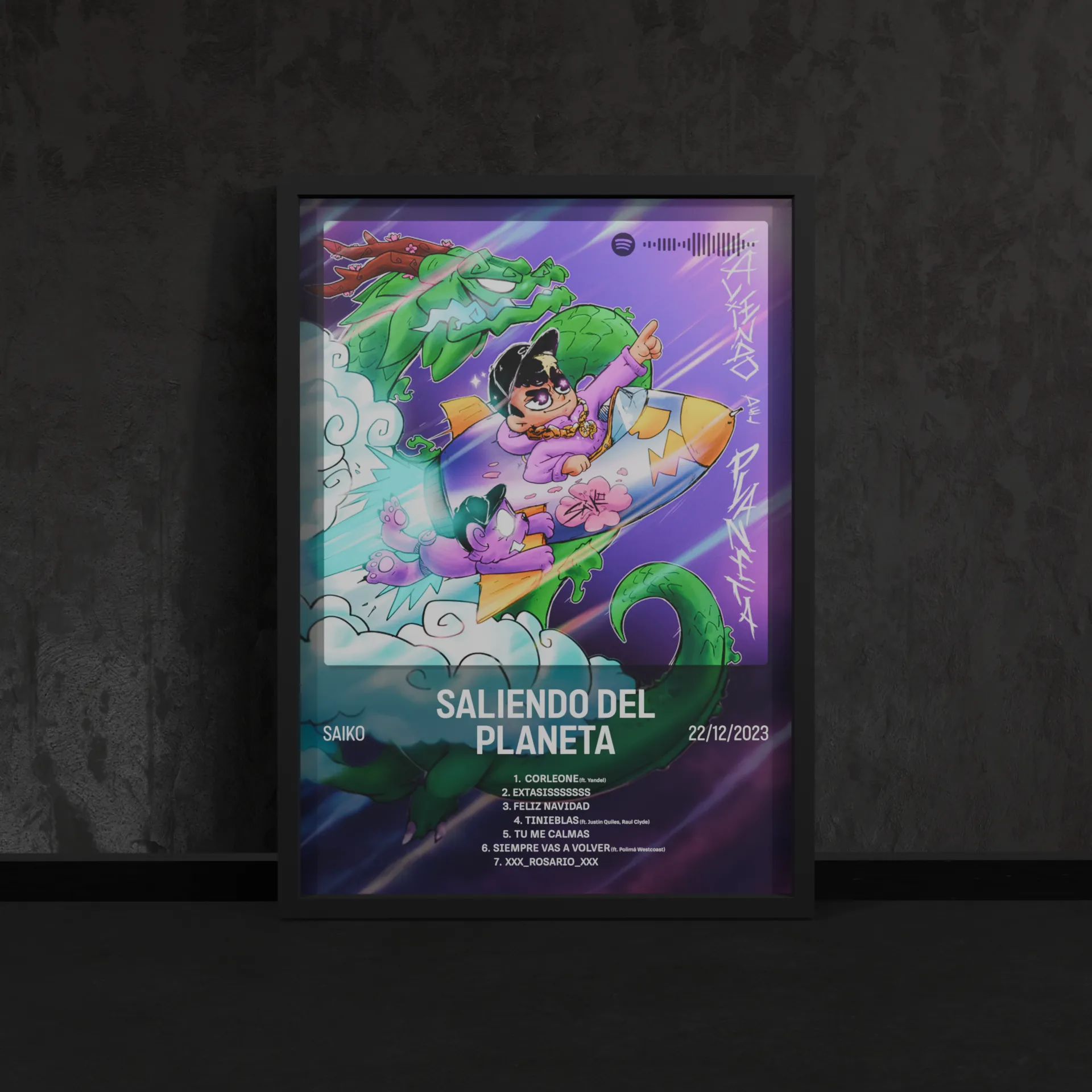 Portada del póster Saliendo del Planeta de Saiko