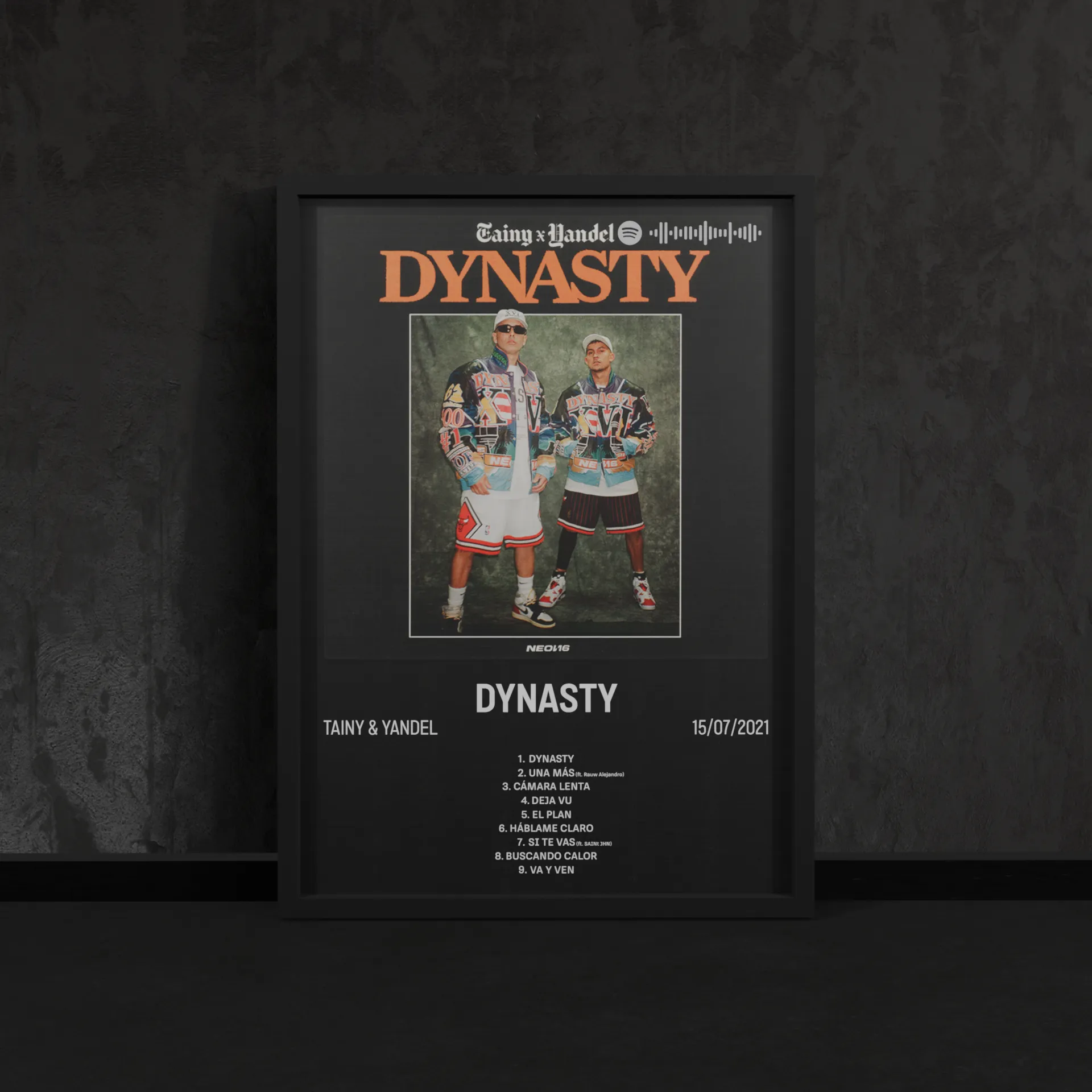 Portada del póster Dynasty de Tainy