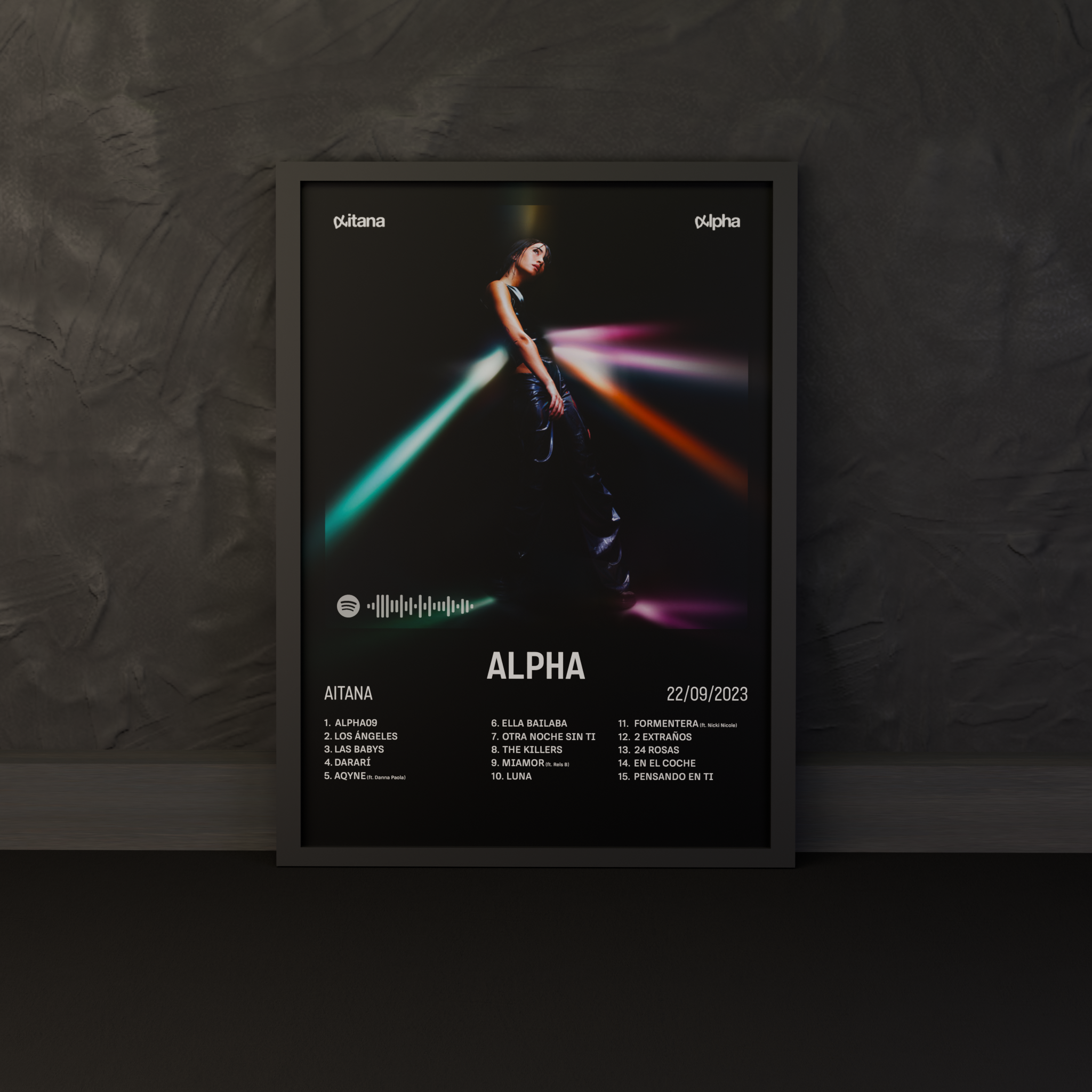Cuadro enmarcado Alpha de Aitana