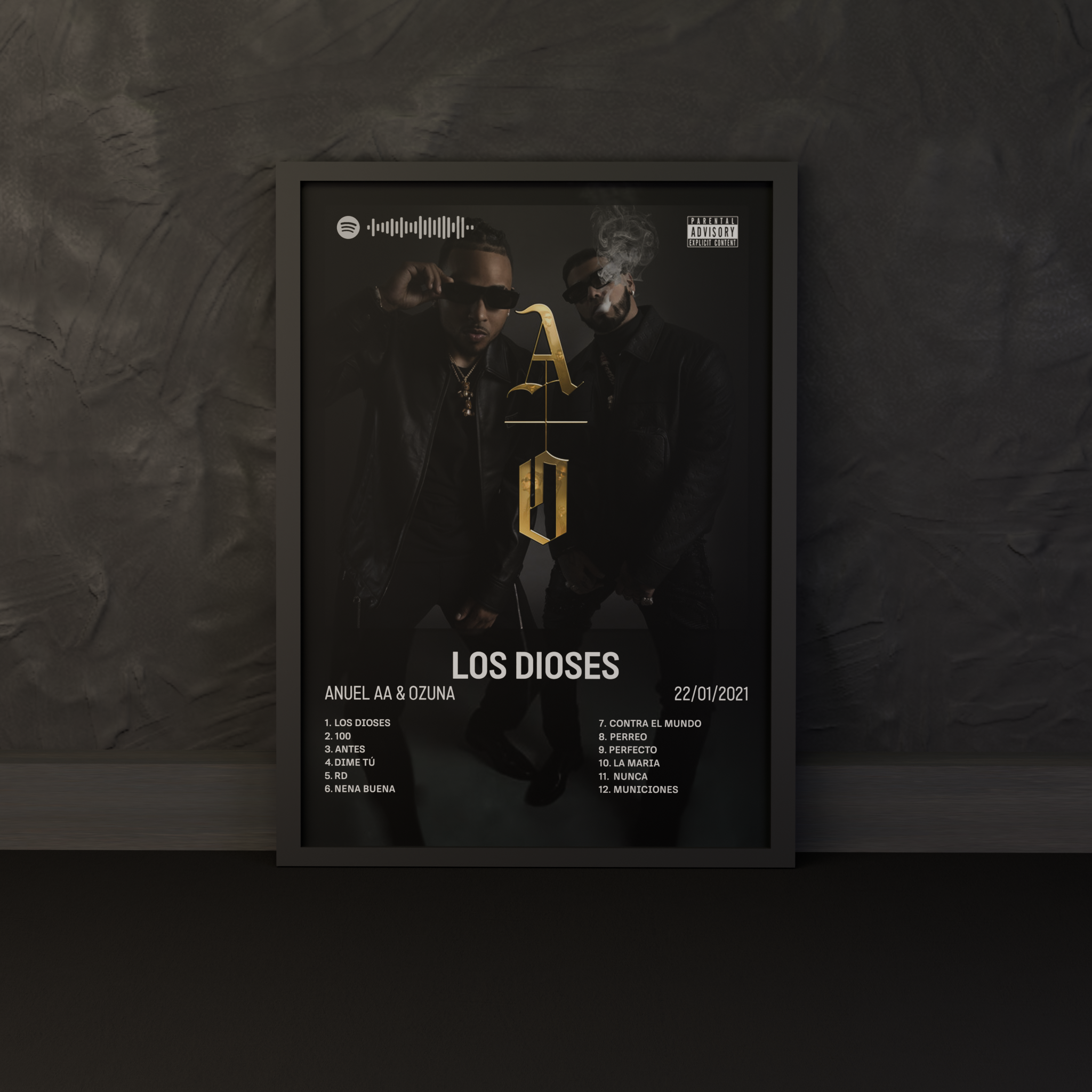 Cuadro enmarcado Los Dioses de Anuel AA